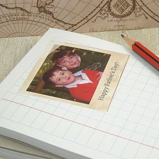 personal photo notepad by xoxo stationery