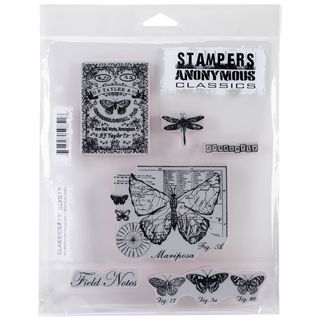 Stampers Anonymous Rubber Stamp Set 7x8.5 classics #17