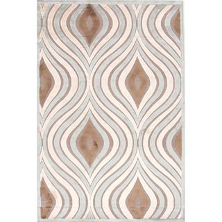 Contemporary Abstract Pattern Blue Rug (2 X 3)