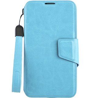 Vertical Wallet Pouch w/ Strap for Samsung Galaxy S 4 Active SGH i537, Blue Cell Phones & Accessories