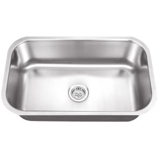 Superior Sinks 16 Gauge Single Basin Undermount Stainless Steel Kitchen Sink