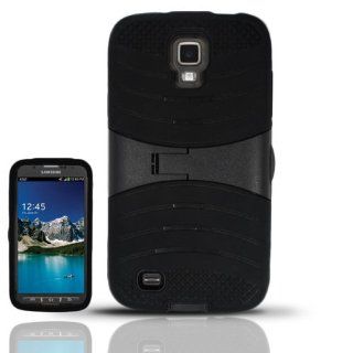 For Samsung Galaxy S4 ACTIVE i537 i9295 (AT&T)   UCASE Cover w/ Kickstand w/ Screen Protector   Black UCASE Cell Phones & Accessories