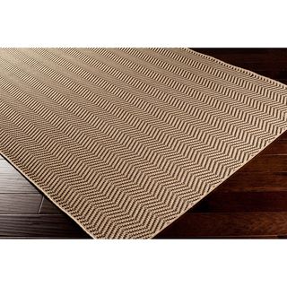 Manisa Meticulously Woven Beige Casual Chevron Abstract Rug (53 X 76)