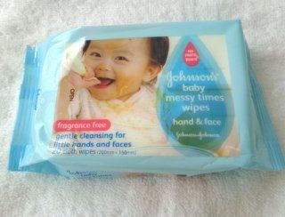 Johnsons Baby Messytimes Wipes Gentle Cleaning for Little Hands & Faces 20 sheets Per Pack Health & Personal Care