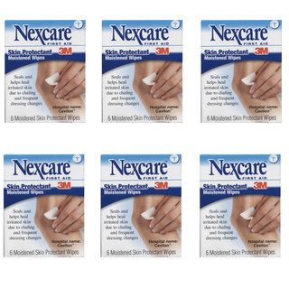 Nexcare Six Moistened Skin Protectant Wipes (pack Of 6)
