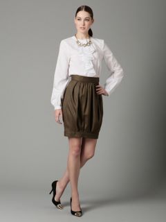 Wool Herringbone Parachute Skirt by ADAM