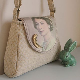 god save the queen handmade shoulder bag by sarah culleton