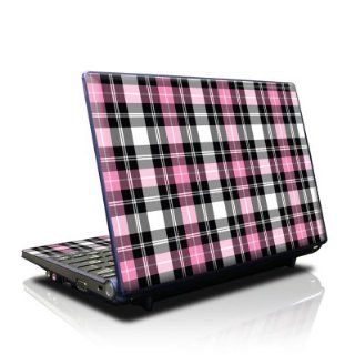 Pink Plaid Design Protective Skin Decal Sticker for Samsung NC10 (10.2 Inch) Netbook Laptop Computer Electronics