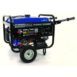 DuroMax Portable Dual Fuel Generator — 4400 Surge Watts, 3500 Rated Watts, Electric Start, Model# XP4400EH  Portable Generators