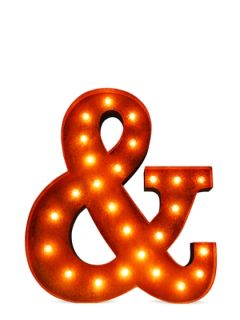 Ampersand Sign by Vintage Marquee Lights