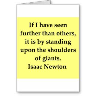 isaac newton quote card