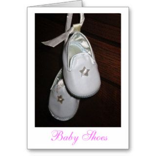 Baby shoes greeting cards