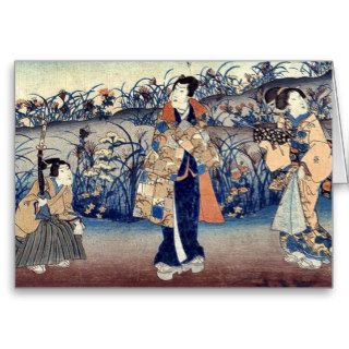 Number 15 by Utagawa, Toyokuni Ukiyoe Greeting Card