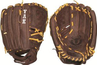 Wilson A1500 FP125 YAK Fielder's Right Hand Throw Fastpitch Glove (12.5 Inch)  Baseball Infielders Gloves  Sports & Outdoors