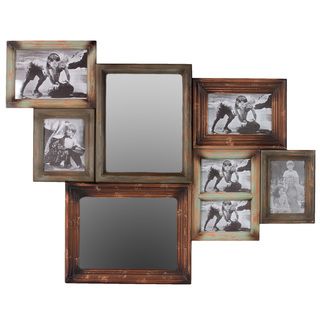 Urban Trends Collection Wooden Multi photo Frame Mirror
