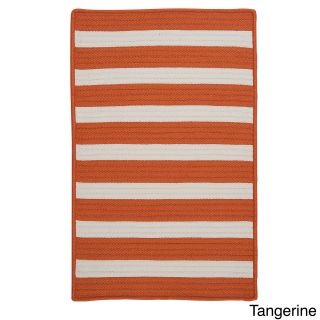 Colonial Mills Striped Out Indoor/ Outdoor Area Rug (8 X 10) Orange Size 8 x 10