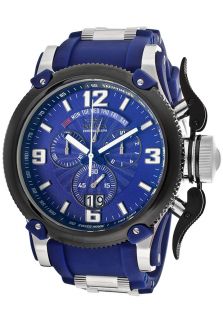 Invicta 12440  Watches,Mens Russian Diver Chronograph Black Dial Blue Polyurethane, Chronograph Invicta Quartz Watches