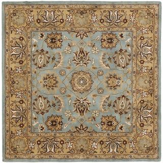 Safavieh Hand made Heritage Blue/ Gold Wool Rug (10 Square)