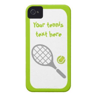 Tennis racket and ball custom iPhone 4 cover