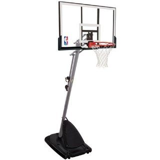 Spalding Portable Basketball System   50" Polycarbonate Backboard  Sports & Outdoors