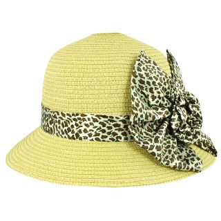 Faddism Womens Summer Ribbon Straw Hat (one Size)