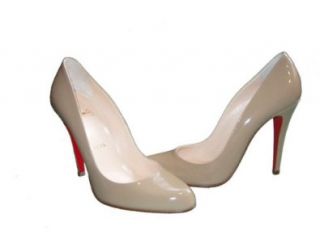 Christian Louboutin Decollete Shoes Nude Pumps Patent Leather Heels  OnlyModa, 40.5 Shoes