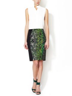 Rune Printed Panel Skirt by T. Tahari