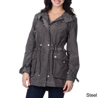 Betsey Johnson Betsey Johnson Womens Anorak Rain Jacket Grey Size XS (2  3)