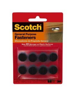 Scotch General Purpose Fastener, Black, 5/8 Inch by 5/8 Inch   Hardware Plugs  