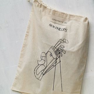 personalised cotton drawstring laundry bag by this is pretty