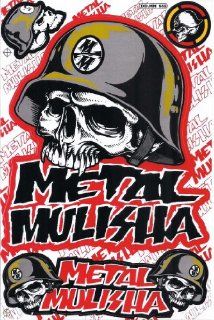 Rockstar Metal Mulisha Graphic Sticker Decal 1 Sheet Gray RM552. 