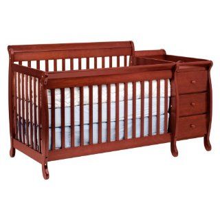 Kalani 4 in 1 Convertible Crib and Changer Combo   Cherry by DaVinci   Toddler Beds