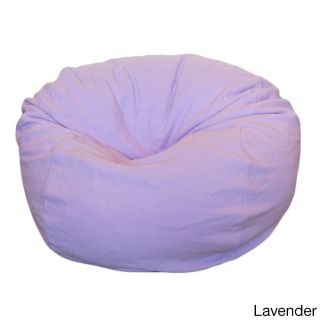 Ahh Products Anti pill 36 inch Wide Fleece Washable Bean Bag Chair Purple Size Large