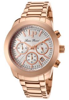 Lucien Piccard 12937 RG 22S  Watches,Belle Etoile Chronograph Rose Tone Steel Silver Tone Textured Dial, Casual Lucien Piccard Quartz Watches