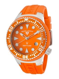 Unisex Neptune Orange Watch by Swiss Legend Watches