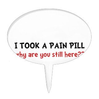 Pain Pill Cake Toppers