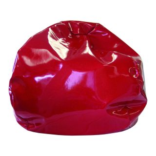Hudson Industries Extra Large Red Sparkle Vinyl Bean Bag Red Size Extra Large