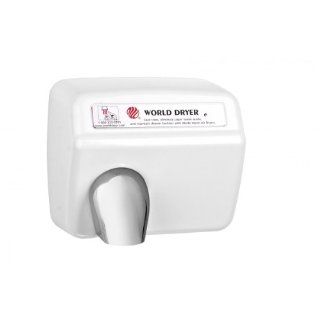 World Dryer Model A XA548 974 Cast Iron White Automatic Hand Dryer   220/240V (50Hz)