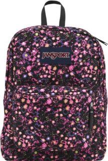 Jansport Superbreak Backpack School Bag, Pink Pansy Ditzy Daisy 