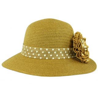 Faddism Faddism Vintage Summer Travel Hat Tan Size One Size Fits Most