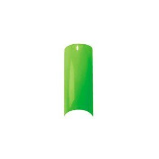 Cala Professional Color Nail Tips in Neon Green # 87 556 100 PCS + A viva Eco Nail File  Nail Art Equipment  Beauty