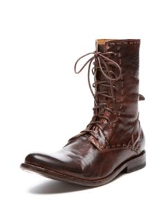 Mannered Lace Up Combat Boots by BED  STU