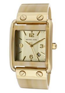 Michael Kors MK4236  Watches,Womens Champagne Dial beige Plastic Horn & Gold Tone Ion Plated Stainless Steel, Casual Michael Kors Quartz Watches