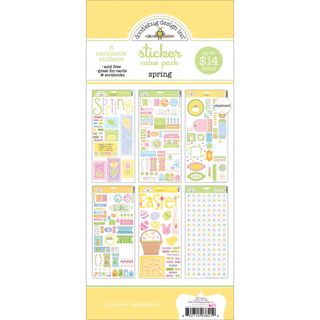 Themed Value Pack Stickers Spring Doodlebug Stickers