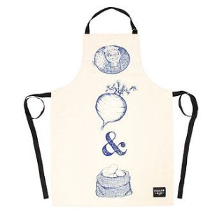 haggis neeps and tatties apron by gillian kyle