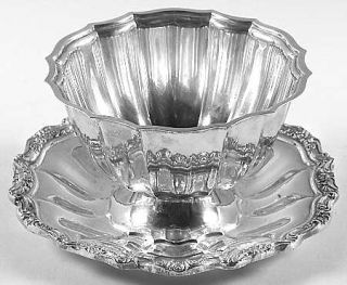 International Silver Orleans (Slvp, Hollowware) Plated Gravy Boat with Attached