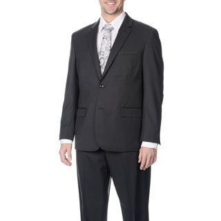 Martino Mens Wool Rich Charcoal Wool Blend Suit