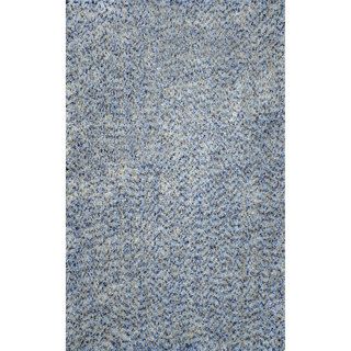 Nuloom Hand tufted Shag Blue Rug (7 6 X 9 6)