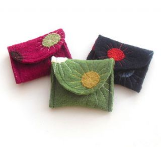 starburst felt purse by carol atkinson textiles