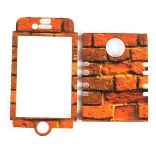 Cell Armor IPHONE4G RSNAP TE552 Snap On Case for iPhone 4/4S   Retail Packaging   Red Bricks Cell Phones & Accessories